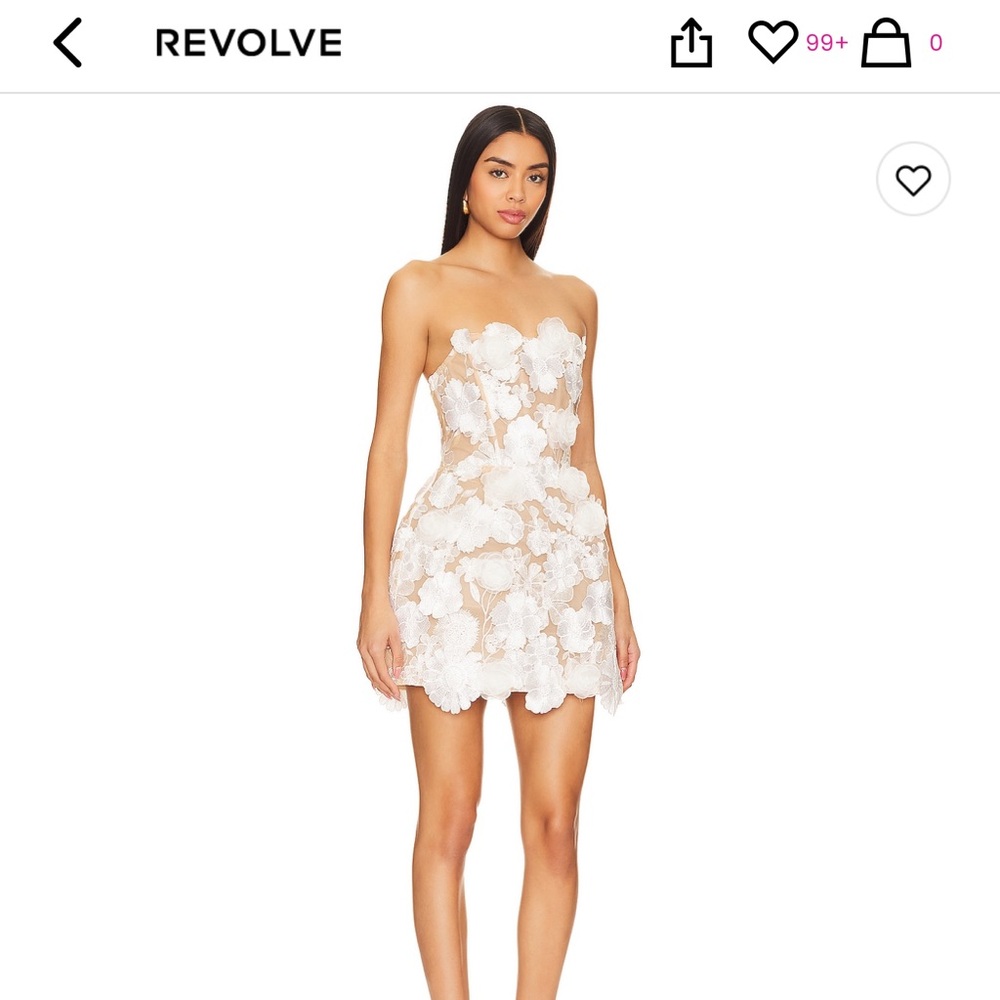 Jasmine Maraya dress in white floral - Bronx and Banco - Picture 3 of 3